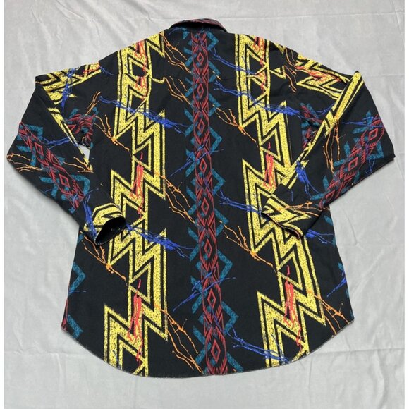 Wrangler Western Shirt Womens Size XL Aztec Pearl Snap Long Sleeve Button Down - Picture 13 of 16